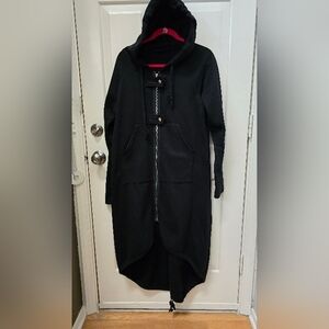 Zanzea Long Fleece Black Women Hoodie-Never Worn-Size Large